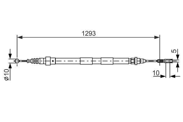 Bosch BC492 Fren kablosu küçük görsel 5