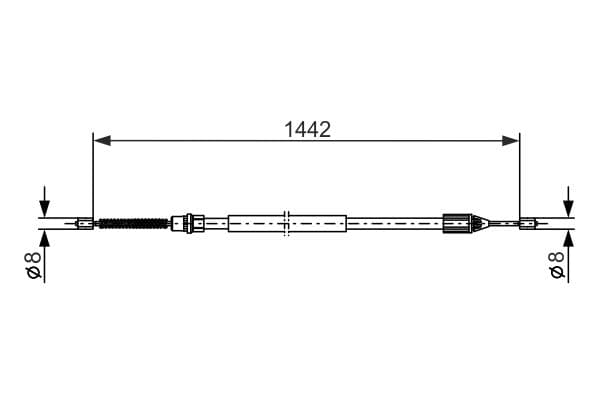 Bosch BC505 Fren kablosu küçük görsel 5