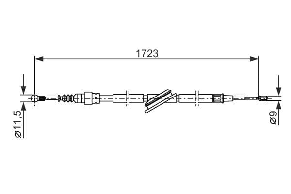 Bosch BC548 Fren kablosu küçük görsel 5