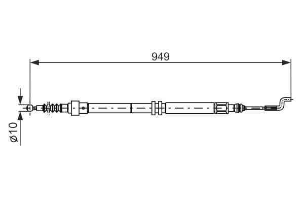 Bosch BC568 Fren kablosu küçük görsel 5