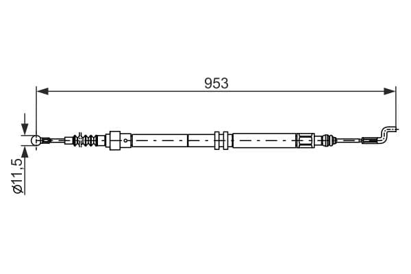Bosch BC569 Fren kablosu küçük görsel 5