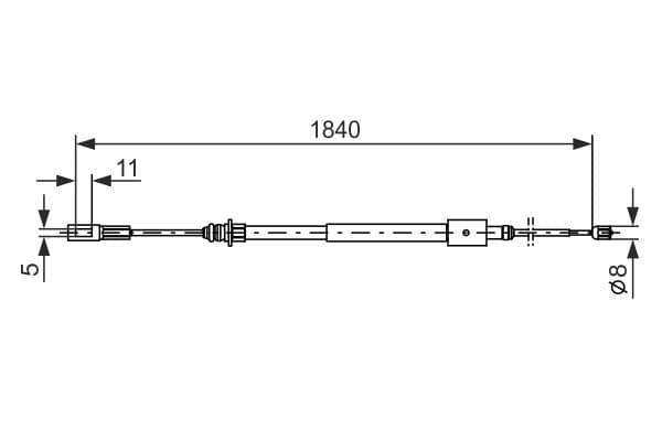 Bosch BC574 Fren kablosu küçük görsel 5
