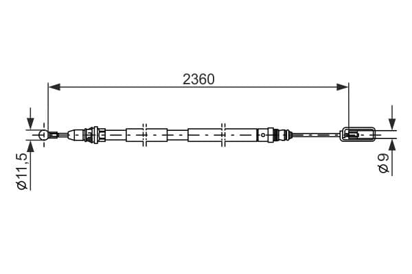 Bosch BC576 Fren kablosu küçük görsel 5