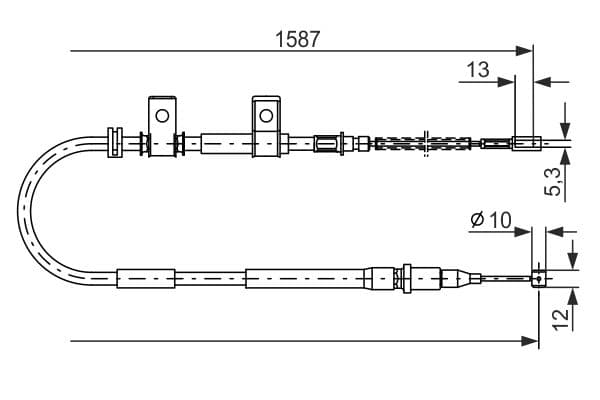Bosch BC578 Fren kablosu küçük görsel 5