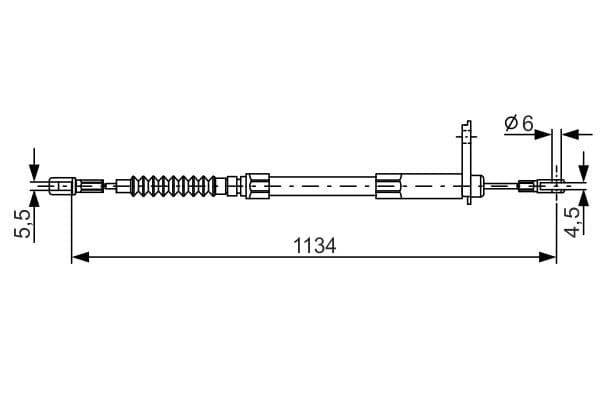 Bosch BC603 Fren kablosu küçük görsel 5