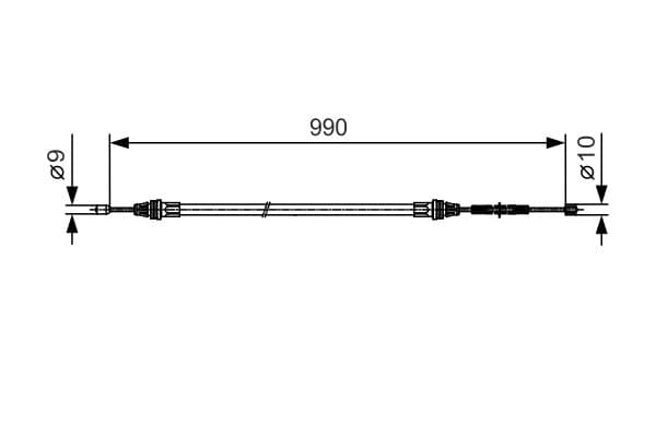 Bosch BC605 Fren kablosu küçük görsel 5
