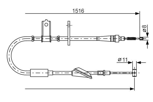 Bosch BC623 Fren kablosu küçük görsel 5