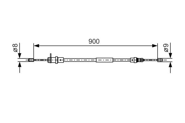 Bosch BC626 Fren kablosu küçük görsel 5