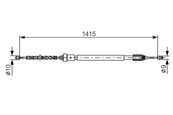 Bosch BC633 Fren kablosu küçük görsel 5
