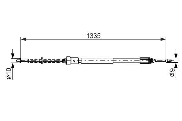 Bosch BC634 Fren kablosu küçük görsel 5
