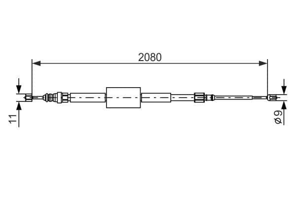 Bosch BC638 Fren kablosu küçük görsel 5