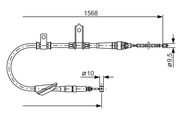 Bosch BC641 Fren kablosu küçük görsel 5