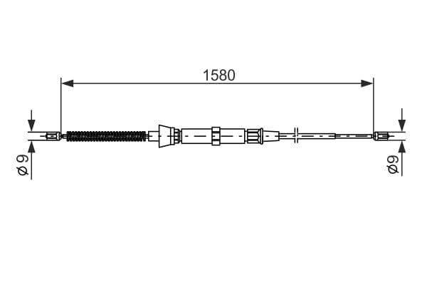 Bosch BC654 Fren kablosu küçük görsel 5