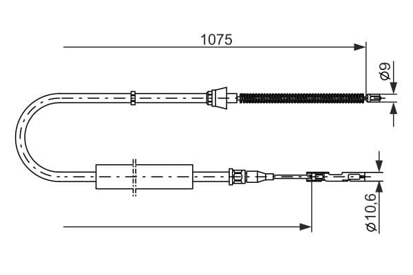 Bosch BC656 Fren kablosu küçük görsel 5