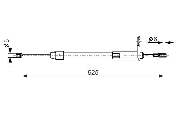 Bosch BC726 Sol fren kablosu küçük görsel 5