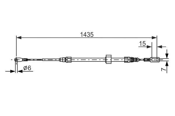Bosch BC733 Fren kablosu küçük görsel 5