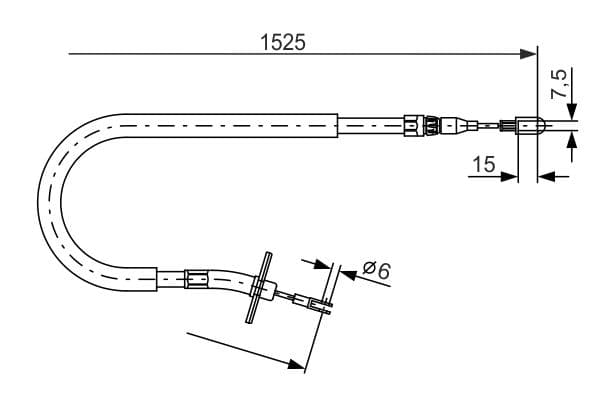 Bosch BC738 Fren kablosu küçük görsel 5