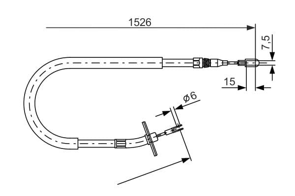 Bosch BC739 Fren kablosu küçük görsel 5
