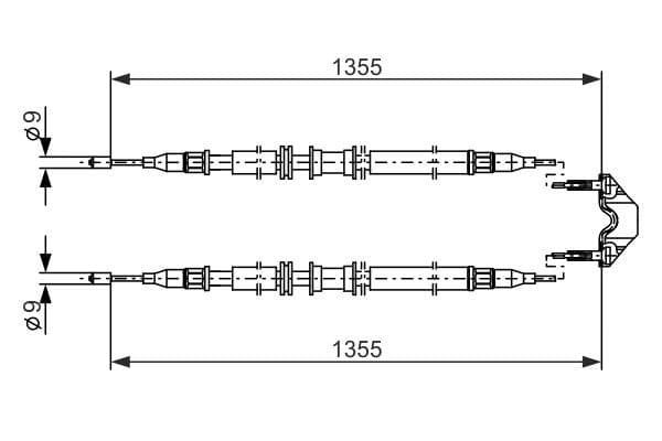 Bosch BC744 Fren kablosu küçük görsel 5