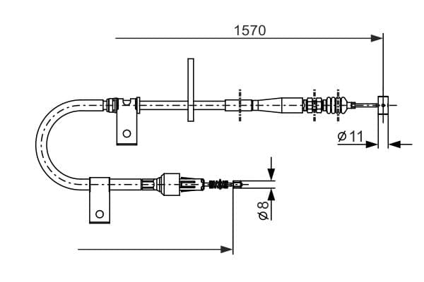 Bosch BC751 Fren kablosu küçük görsel 5