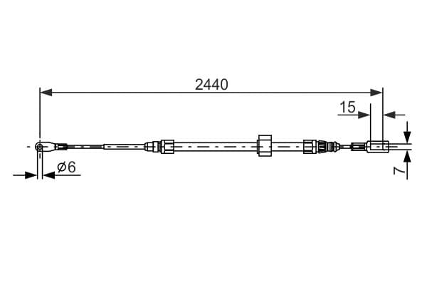 Bosch BC754 Fren kablosu küçük görsel 5