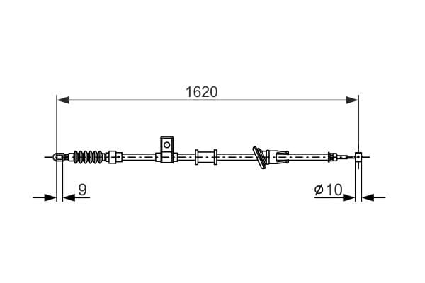 Bosch BC674 Sol fren kablosu küçük görsel 5