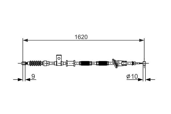 Bosch BC675 Sağ fren kablosu küçük görsel 5