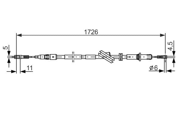 Bosch BC678 Fren kablosu küçük görsel 5