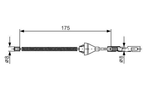 Bosch BC686 Fren kablosu küçük görsel 5