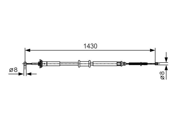 Bosch BC692 Fren kablosu küçük görsel 5