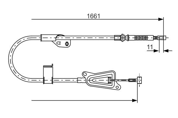 Bosch BC694 Sağ fren kablosu küçük görsel 5
