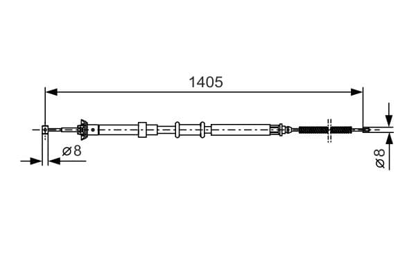 Bosch BC761 Sol fren kablosu küçük görsel 5