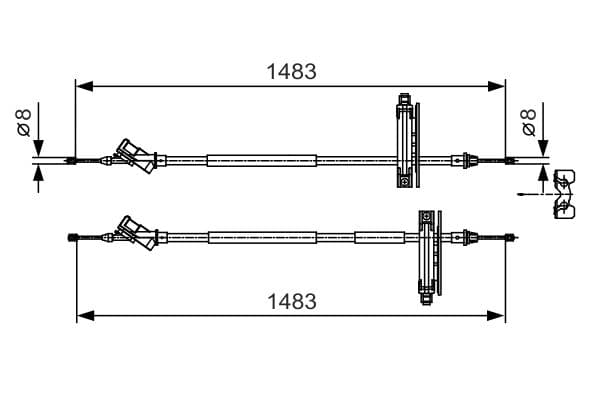 Bosch BC764 Fren kablosu küçük görsel 5