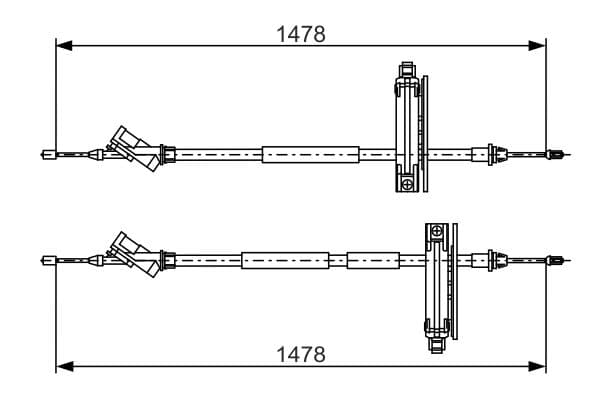 Bosch BC766 Fren kablosu küçük görsel 5