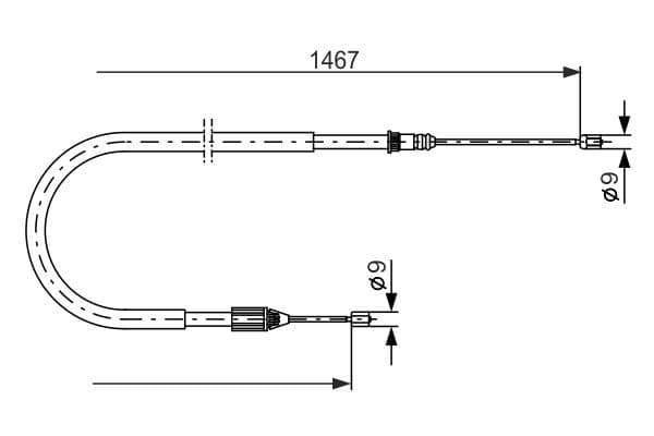 Bosch BC771 Fren kablosu küçük görsel 5