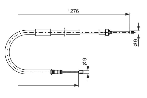 Bosch BC772 Sol fren kablosu küçük görsel 5