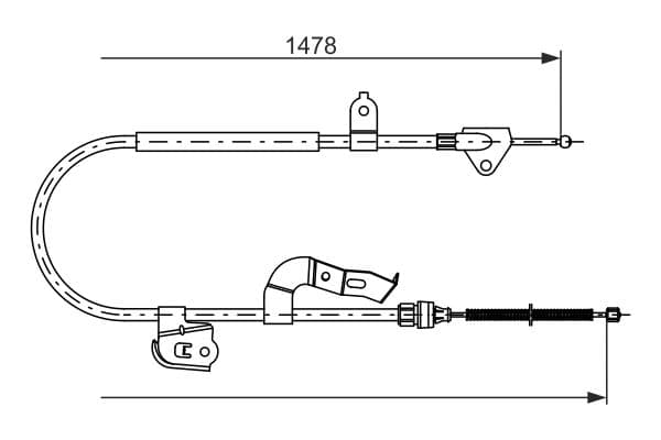 Bosch BC785 Sağ fren kablosu küçük görsel 5