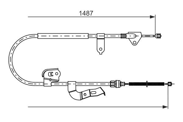 Bosch BC786 Sol fren kablosu küçük görsel 5