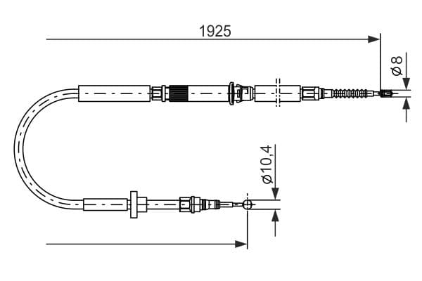 Bosch BC793 Fren kablosu küçük görsel 5