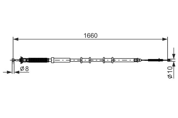 Bosch BC807 Sağ fren kablosu küçük görsel 5