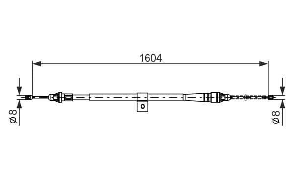 Bosch BC814 Sağ fren kablosu küçük görsel 5