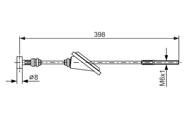 Bosch BC819 Fren kablosu küçük görsel 5