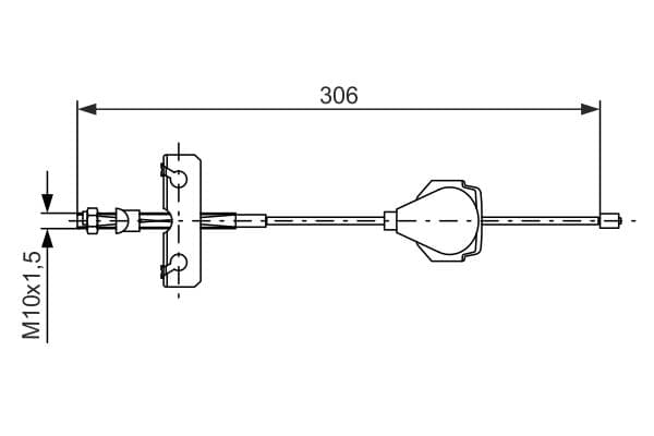 Bosch BC825 Fren kablosu küçük görsel 5