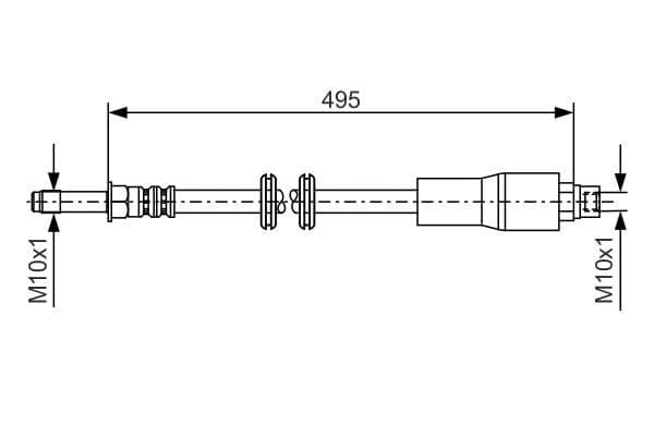 Bosch BH897 Fren hortumu küçük görsel 5