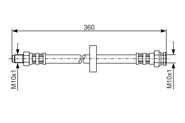 Bosch BH909 Fren boru hortumu; Arka küçük görsel 4