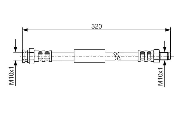 Bosch BH940 Fren boru hortumu; Arka küçük görsel 5
