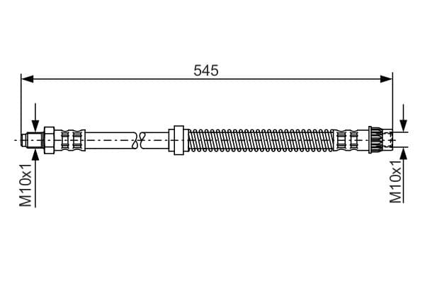 Bosch BH1078 Fren boru hortumu; ön küçük görsel 5