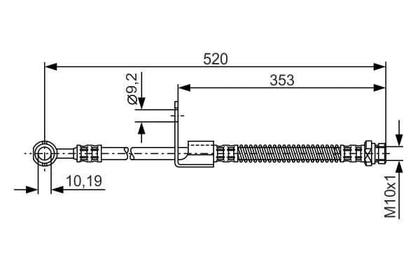 Bosch BH1213 Fren hortumu küçük görsel 5