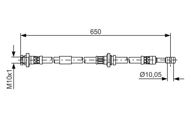 Bosch BH1362 Sağ fren boru hortumu; Arka küçük görsel 5
