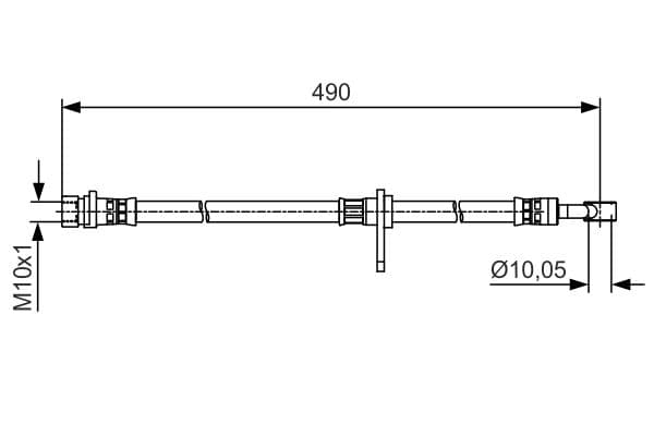 Bosch BH1399 Fren boru hortumu; Arka küçük görsel 5